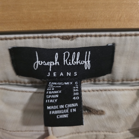 Joseph Ribkoff Taupe Straight Leg Jeans - Picture 4 of 12